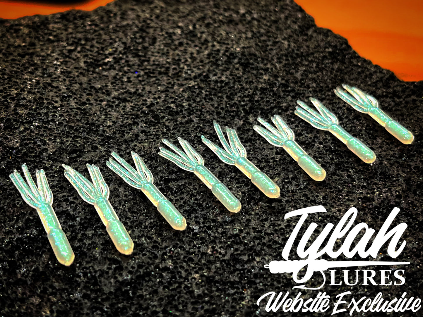 TylahLures Website Exclusive UV Pearl Green Glow Shidasa 1in