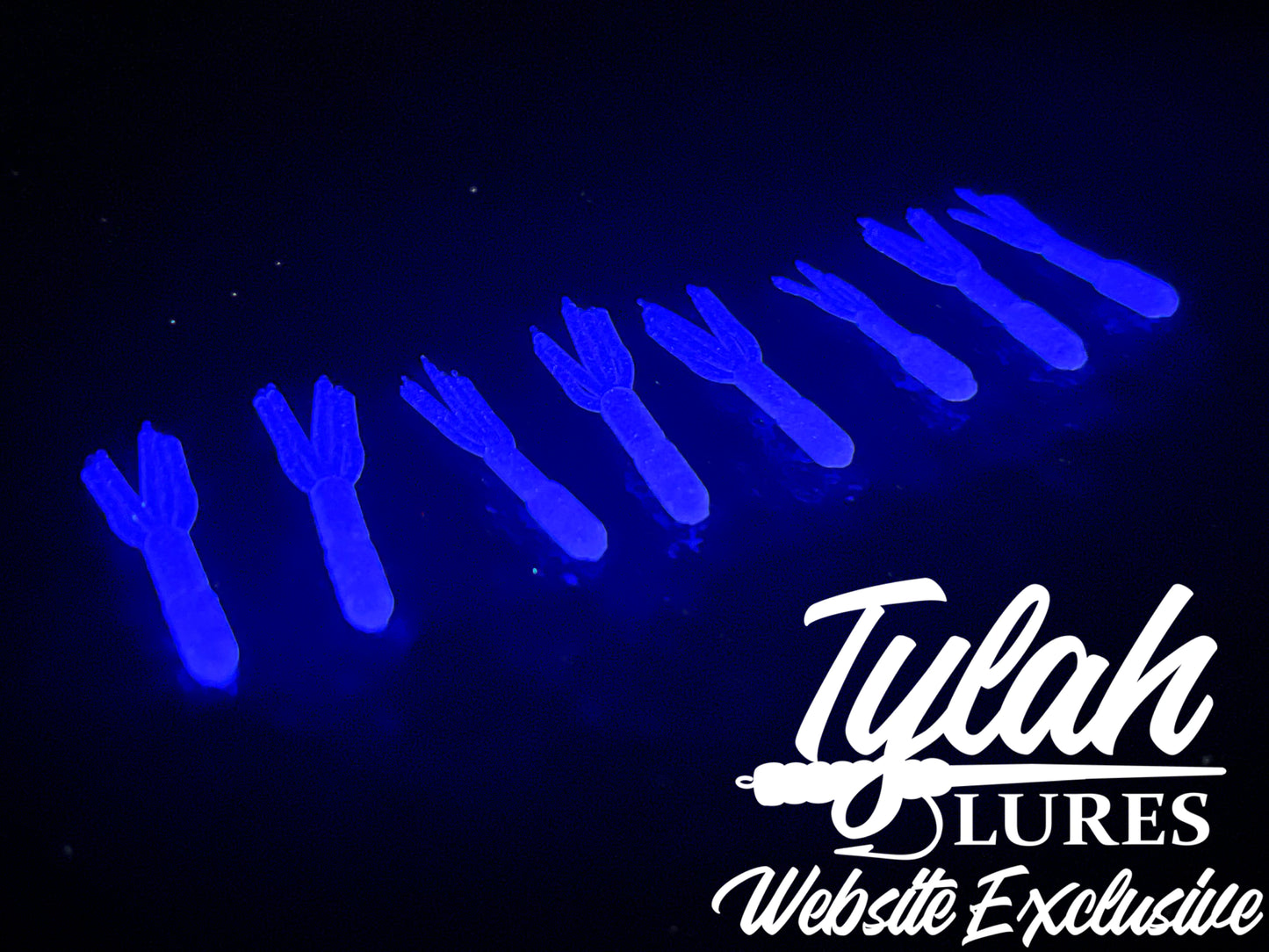 TylahLures Website Exclusive UV Pearl Purple Glow Shidasa 1in