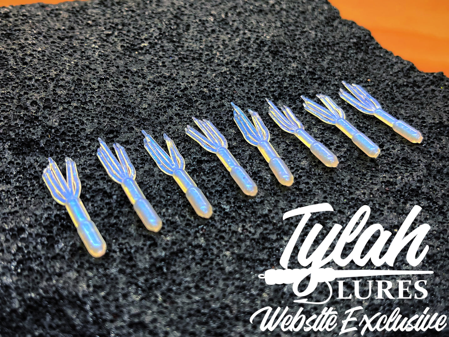 TylahLures Website Exclusive UV Pearl Blue Glow Shidasa 1in