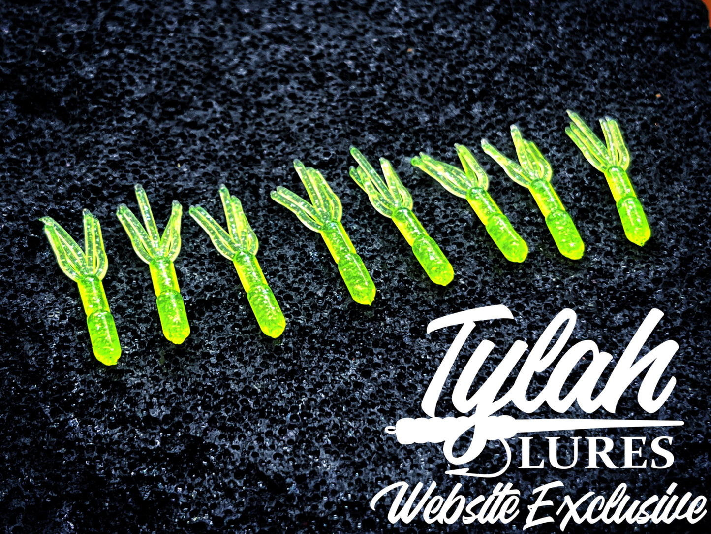 TylahLures Website Exclusive Chartreuse Glow Shidasa 1in