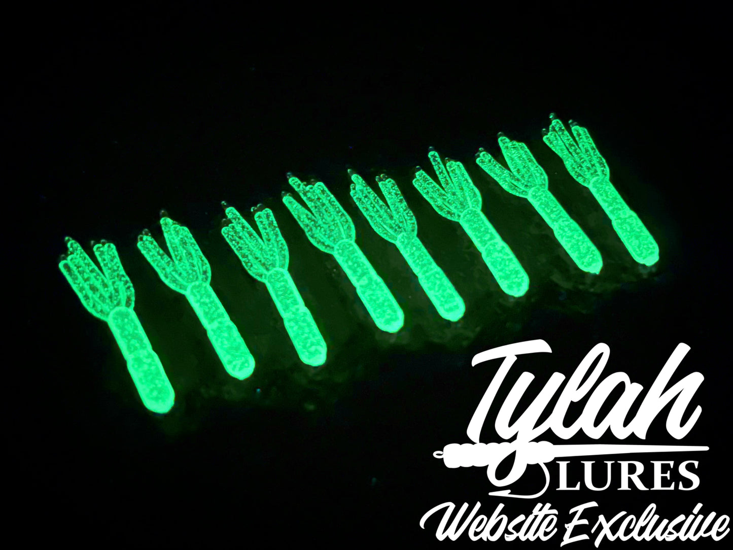 TylahLures Website Exclusive UV Green Glow Shidasa 1in