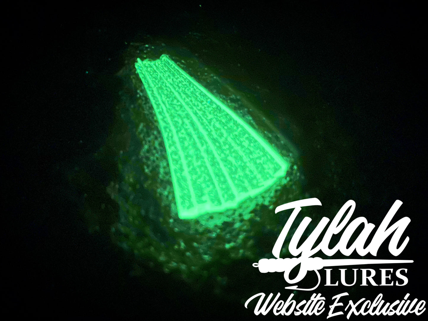 TylahLures Website Exclusive Clear Glow Strips 1.5in.