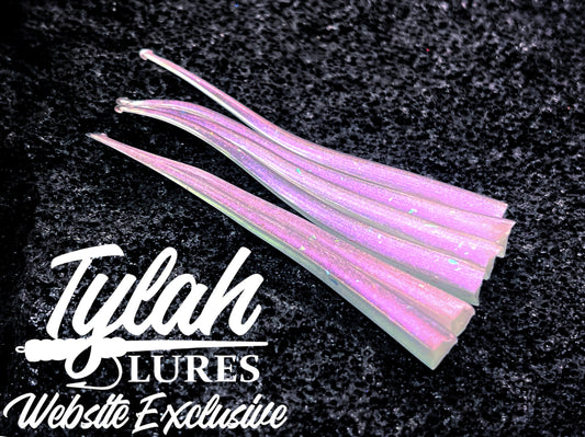 TylahLures Milky Purple/Red Strips 2.4
