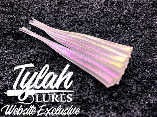 TylahLures Milky Red/Gold Chameleon Strips 2.4