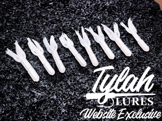 TylahLures Website Exclusive UV Pearl White Glow Shidasa 1in