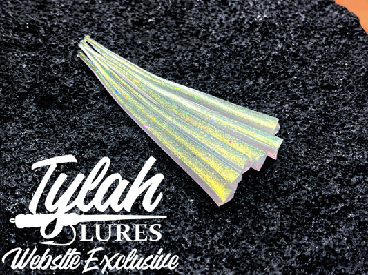 TylahLures Milky Gold/Green Strips 2.4