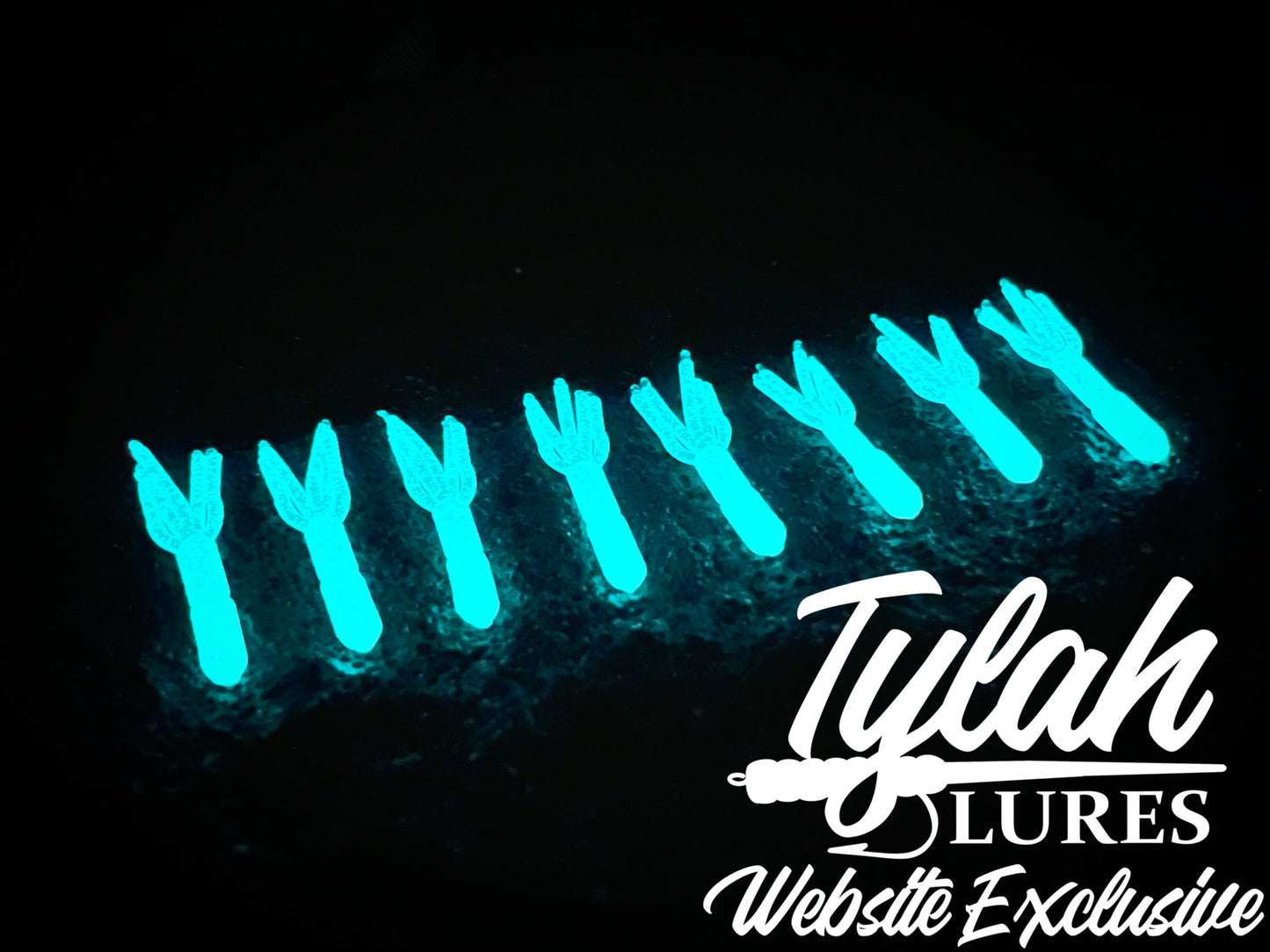 TylahLures Website Exclusive UV Pearl Aqua Glow Shidasa 1in