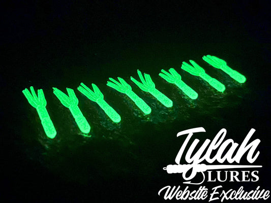 TylahLures Website Exclusive UV Pearl Green Glow Shidasa 1in