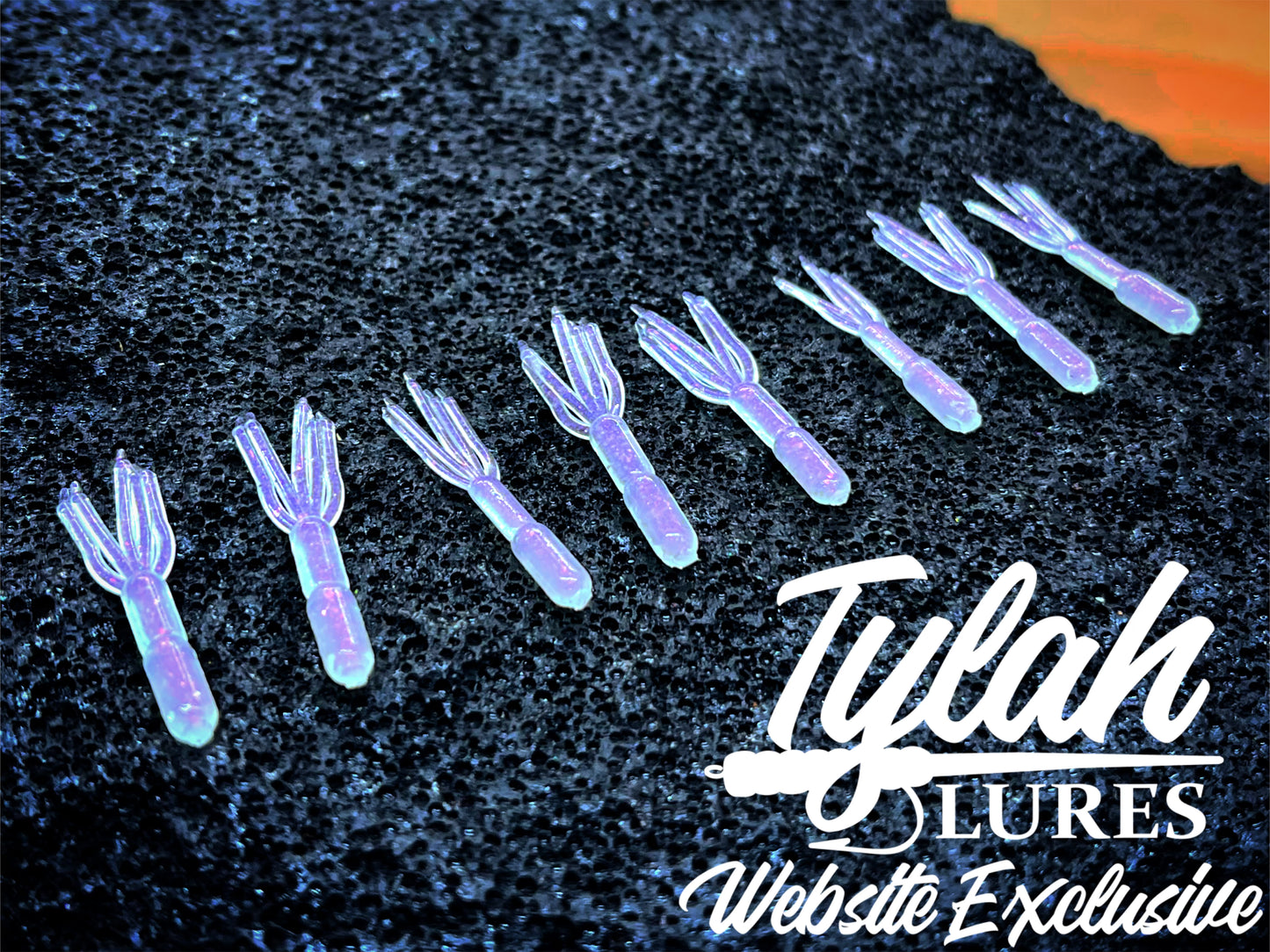 TylahLures Website Exclusive UV Pearl Purple Glow Shidasa 1in