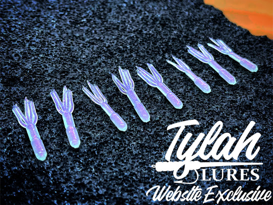TylahLures Website Exclusive UV Pearl Purple Glow Shidasa 1in