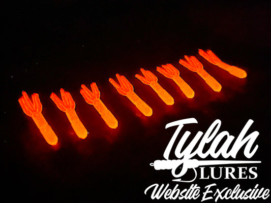 TylahLures Website Exclusive UV Pearl Red Glow Shidasa 1in
