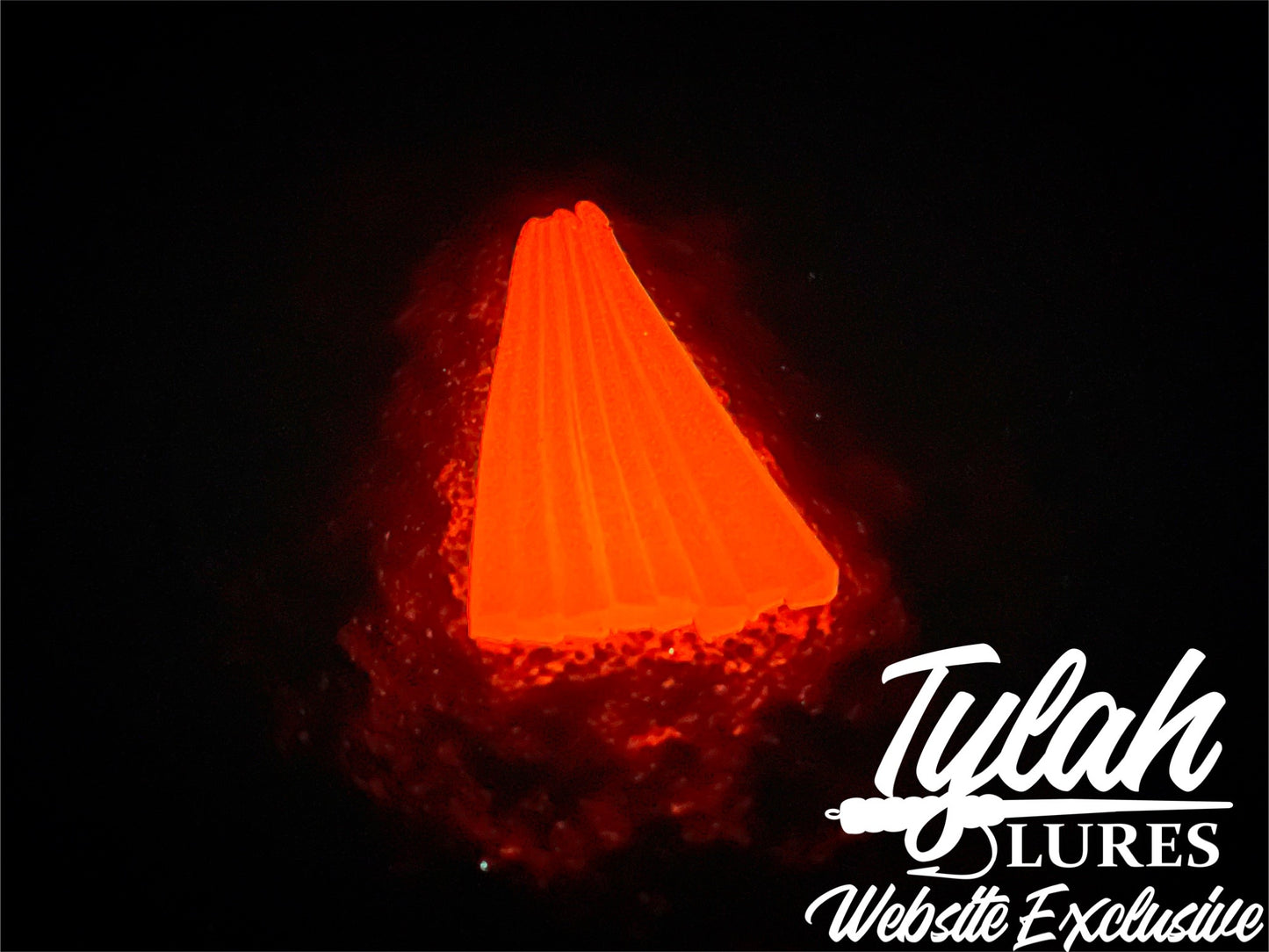 TylahLures Website Exclusive UV Red Glow Strips 1.5in.