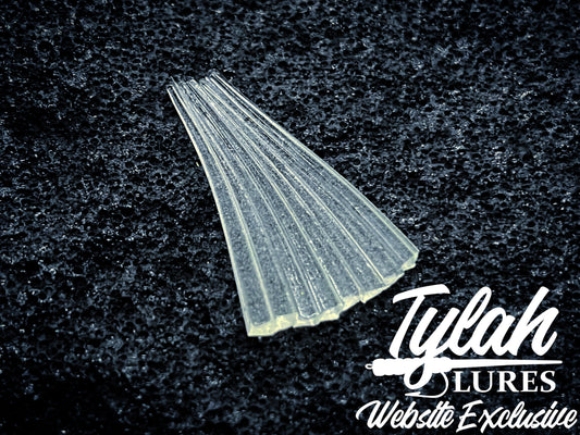 TylahLures Website Exclusive Clear Glow Strips 1.5in.