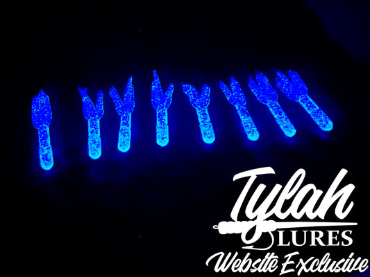 TylahLures Website Exclusive Blue Glow Shidasa 1in