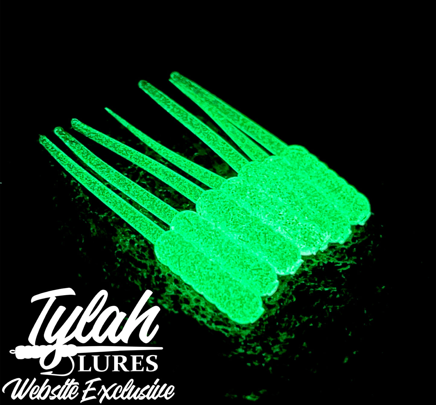 TylahLures Website Exclusive Pearl Green Glow 1.5in.