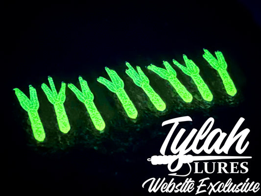 TylahLures Website Exclusive Chartreuse Glow Shidasa 1in