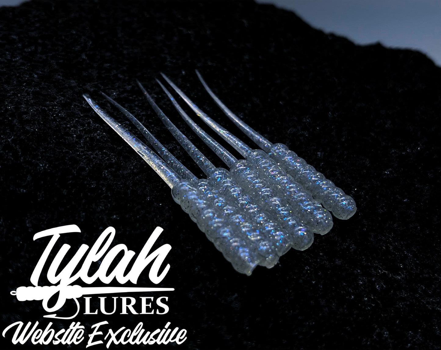 TylahLures Website Exclusive Pearl Blue Glow 2in.