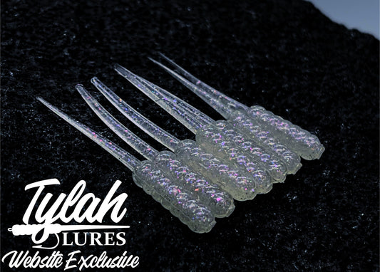 TylahLures Website Exclusive Pearl Purple Glow 1.5in.