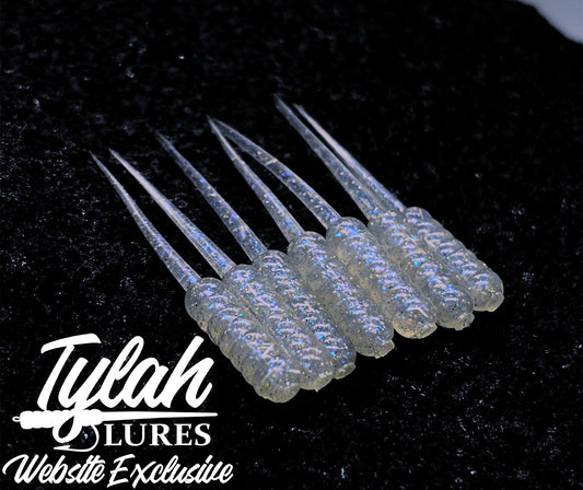 TylahLures Website Exclusive Pearl Blue Glow 1.5in.