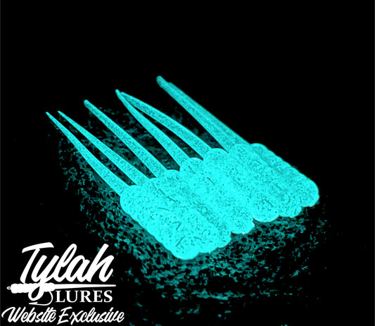 TylahLures Website Exclusive Pearl Blue Glow 1.5in.